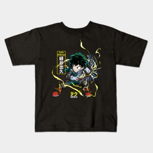 Anime fan art deku Kids T-Shirt